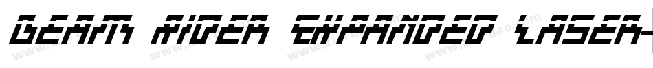 Beam Rider Expanded Laser字体转换